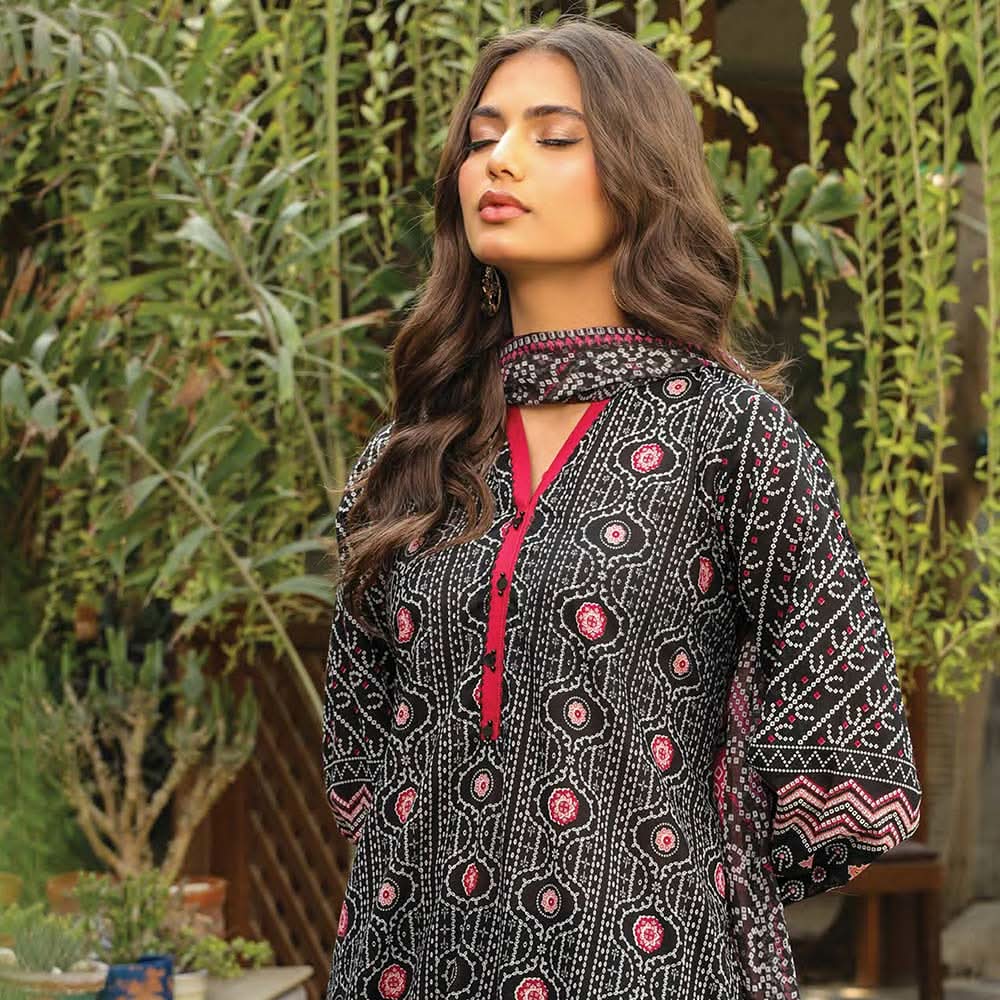 Lakhany Komal Unstitched 3Pcs Suit RL-02-A, Women, 3Pcs Shalwar Suit, LSM Textiles, Chase Value