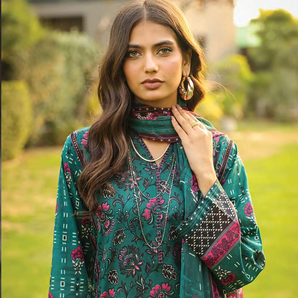 Lakhany Komal Unstitched 3Pcs Suit AM-88-B, Women, 3Pcs Shalwar Suit, LSM Textiles, Chase Value