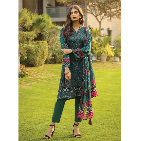 Lakhany Komal Unstitched 3Pcs Suit AM-88-A, Women, 3Pcs Shalwar Suit, LSM Textiles, Chase Value