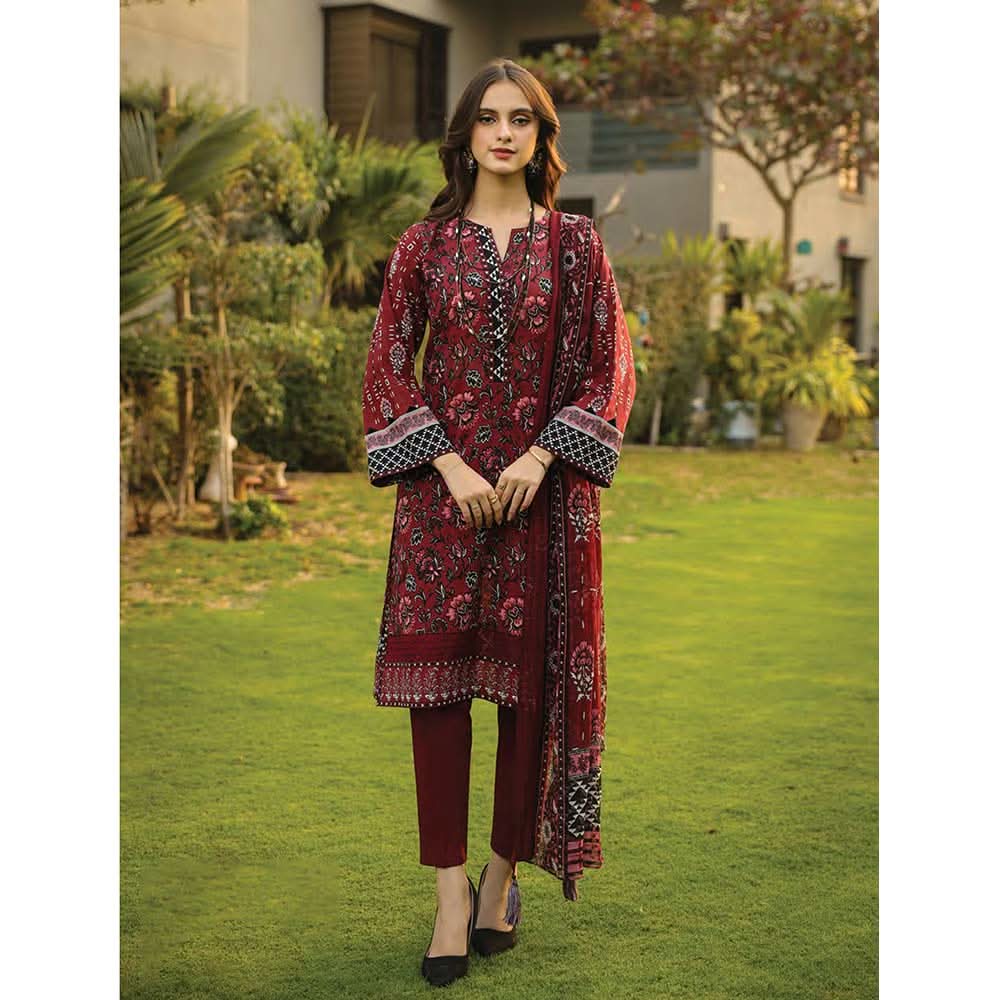 Lakhany Komal Unstitched 3Pcs Suit AM-88-A, Women, 3Pcs Shalwar Suit, LSM Textiles, Chase Value