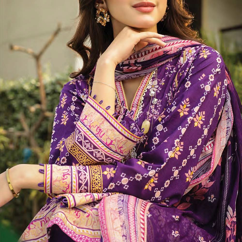 Lakhany Komal Unstitched 3Pcs Suit IZ-88-A, Women, 3Pcs Shalwar Suit, LSM Textiles, Chase Value