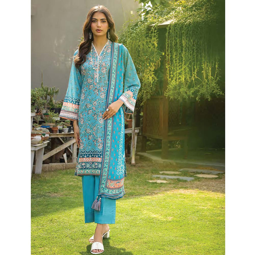 Lakhany Komal Unstitched 3Pcs Suit IZ-147-A, Women, 3Pcs Shalwar Suit, LSM Textiles, Chase Value
