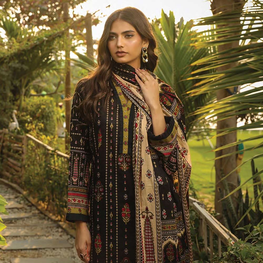 Lakhany Komal Unstitched 3Pcs Suit MM-11-A, Women, 3Pcs Shalwar Suit, LSM Textiles, Chase Value