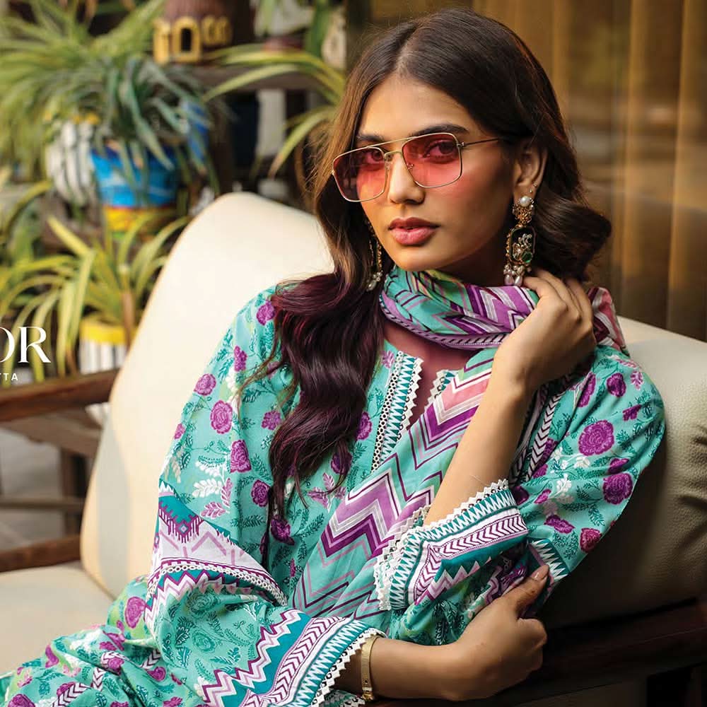 Lakhany Komal Unstitched 3Pcs Suit MM-13-A, Women, 3Pcs Shalwar Suit, LSM Textiles, Chase Value