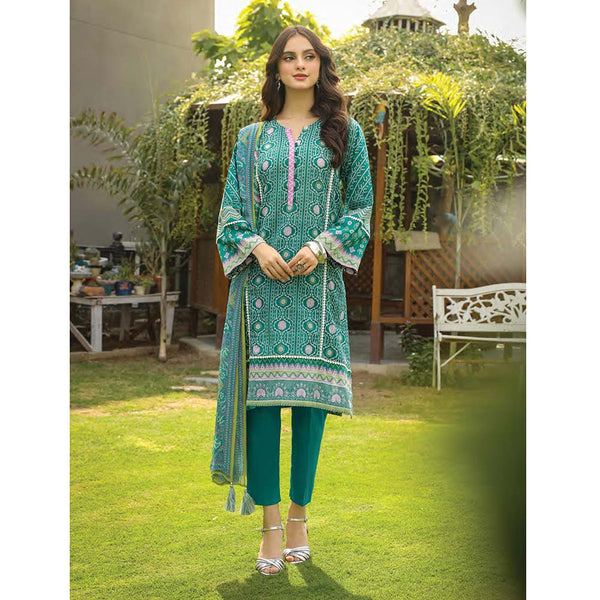 Lakhany Komal Unstitched 3Pcs Suit RL-02-B, Women, 3Pcs Shalwar Suit, LSM Textiles, Chase Value