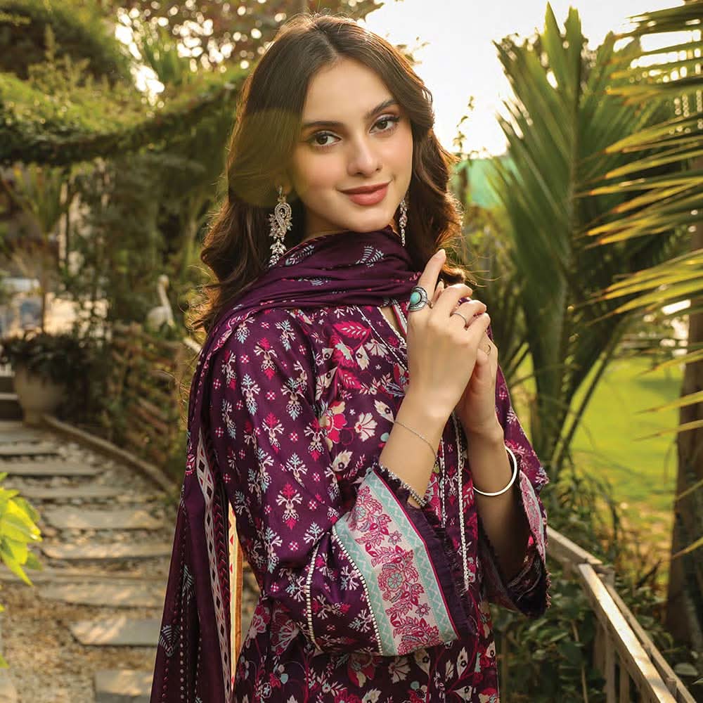 Lakhany Komal Unstitched 3Pcs Suit RL-33-B, Women, 3Pcs Shalwar Suit, LSM Textiles, Chase Value