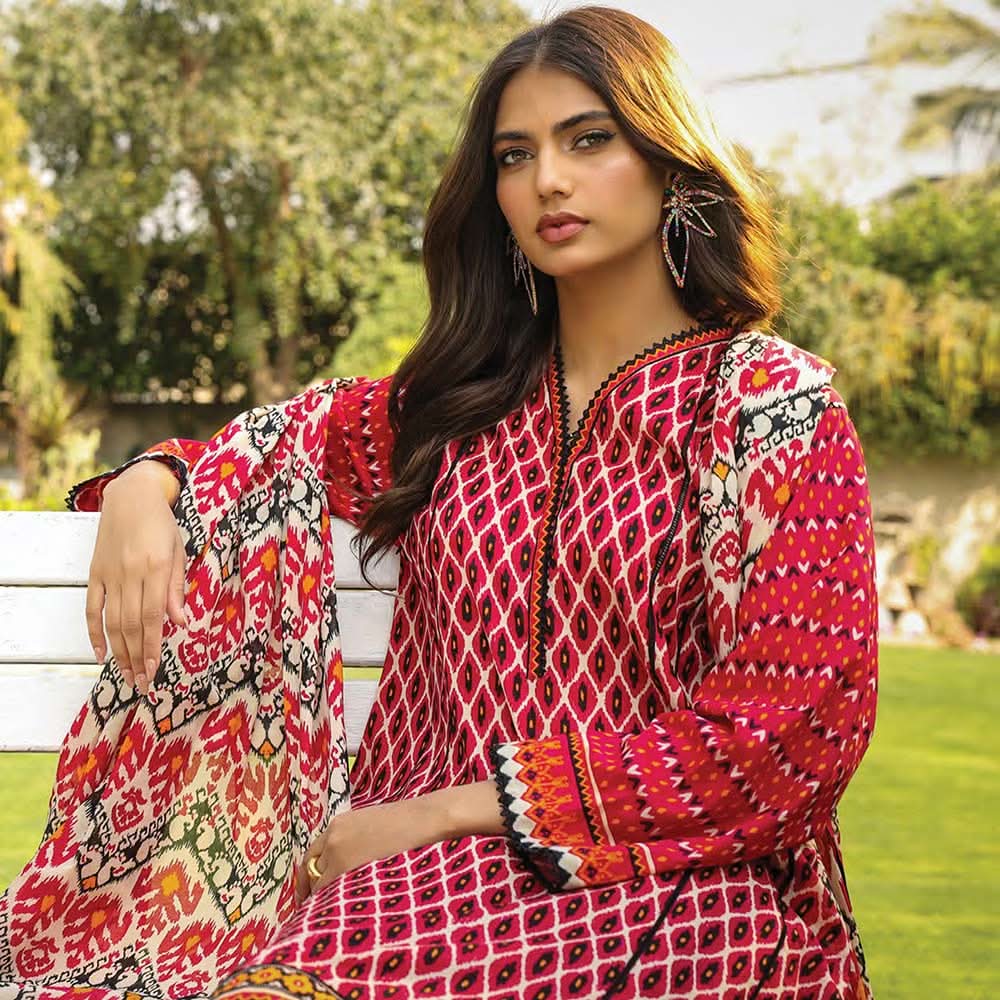 Lakhany Komal Unstitched 3Pcs Suit SR-176-A, Women, 3Pcs Shalwar Suit, LSM Textiles, Chase Value