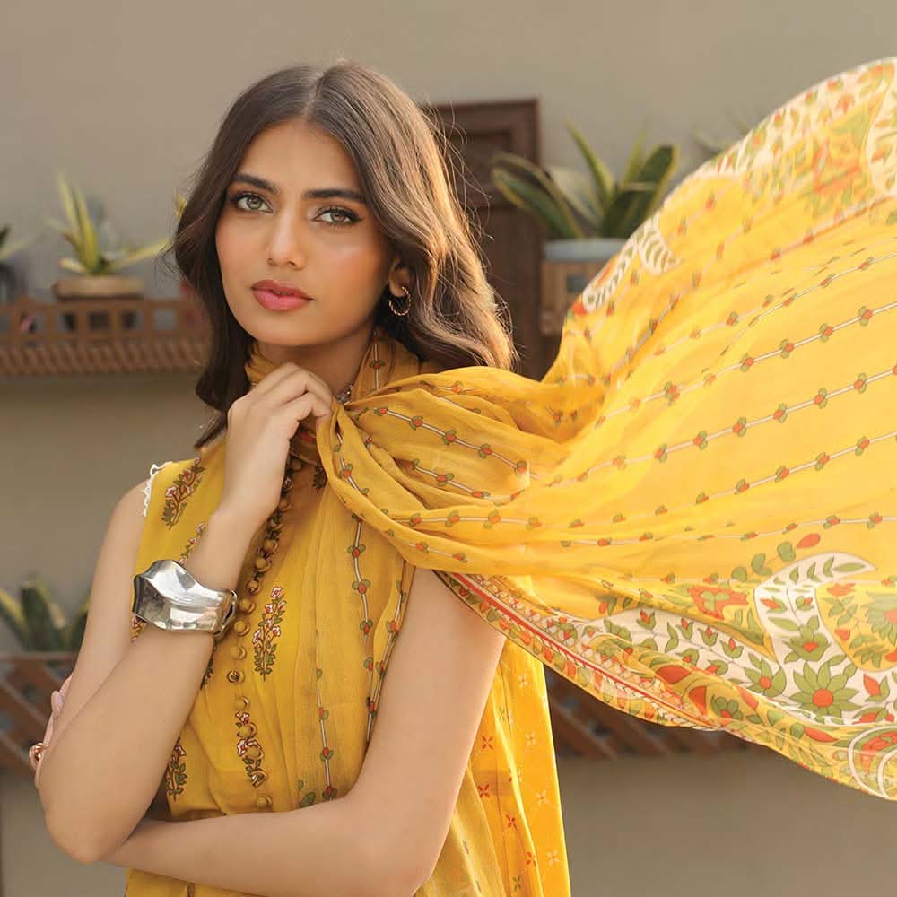 Lakhany Komal Unstitched 3Pcs Suit SR-197-A, Women, 3Pcs Shalwar Suit, LSM Textiles, Chase Value