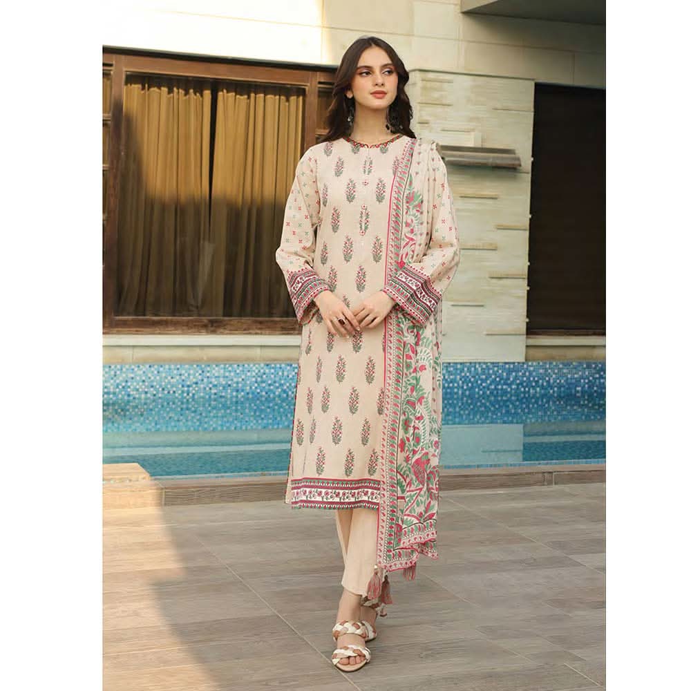 Lakhany Komal Unstitched 3Pcs Suit SR-197-B, Women, 3Pcs Shalwar Suit, LSM Textiles, Chase Value