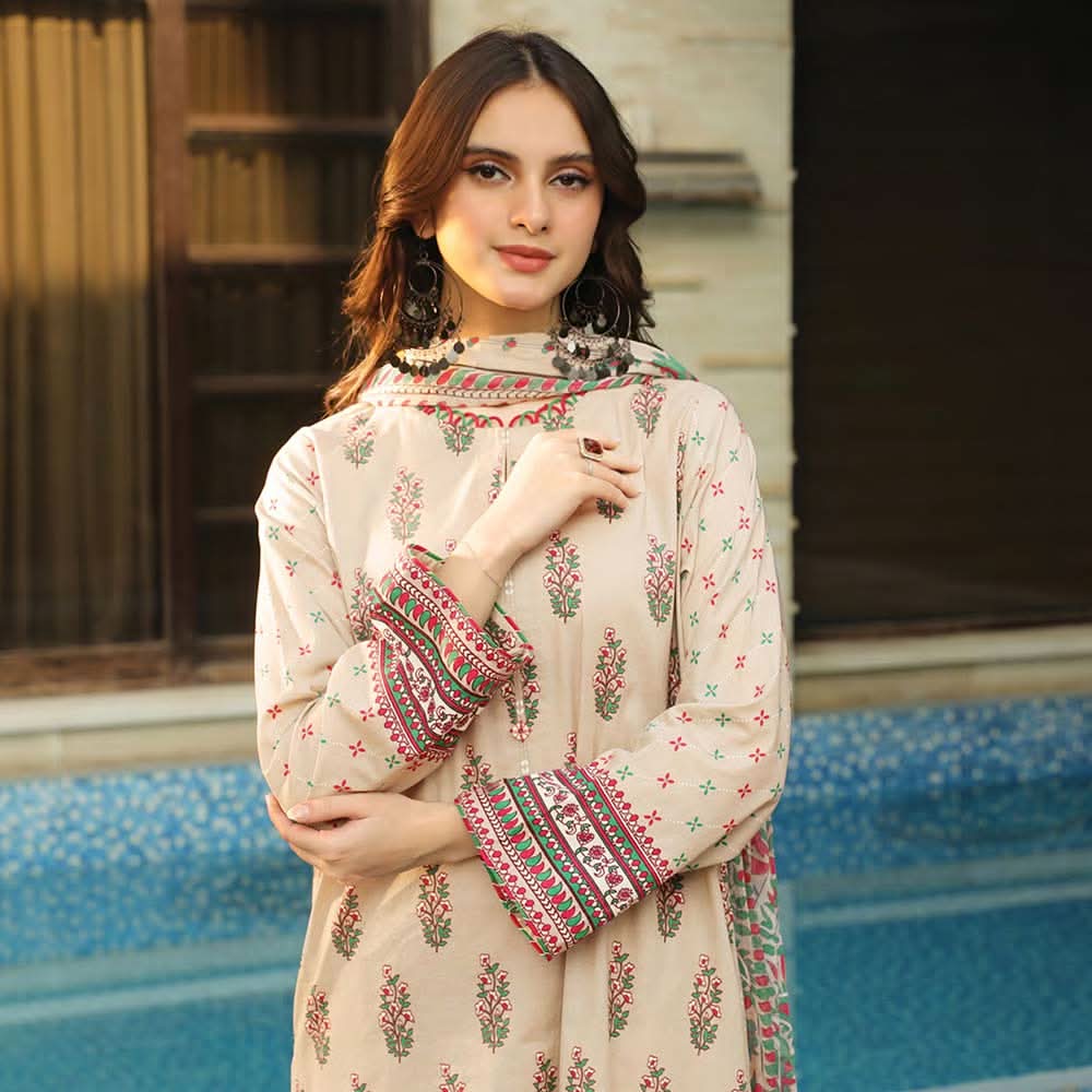 Lakhany Komal Unstitched 3Pcs Suit SR-197-B, Women, 3Pcs Shalwar Suit, LSM Textiles, Chase Value