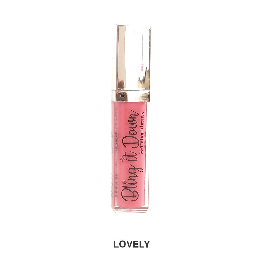 Bling It Down Matte Lipstick - Lovely, Lipstick, Nadia Hussain, Chase Value