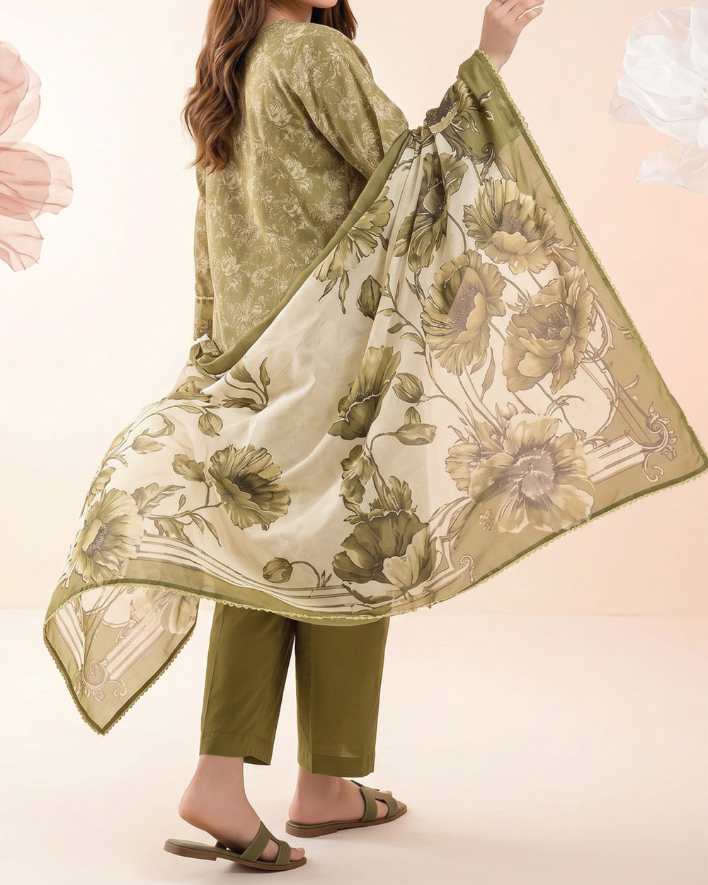 Salina Cotton Luxury Digital Printed Embroidered Suit - 3 Pc, Women, 3Pcs Shalwar Suit, Regalia Textiles, Chase Value