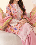 Salina Cotton Luxury Digital Printed Embroidered Suit - 3 Pc, Women, 3Pcs Shalwar Suit, Regalia Textiles, Chase Value