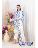 Tawakkal Lakecia Printed Schiffli Embroidered 3 Pc Suit - 8