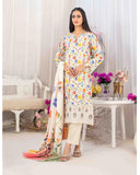 Tawakkal Lakecia Printed Schiffli Embroidered 3 Pc Suit - 2