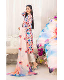 Tawakkal Lakecia Printed Schiffli Embroidered 3 Pc Suit - 4