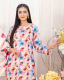 Tawakkal Lakecia Printed Schiffli Embroidered 3 Pc Suit - 4