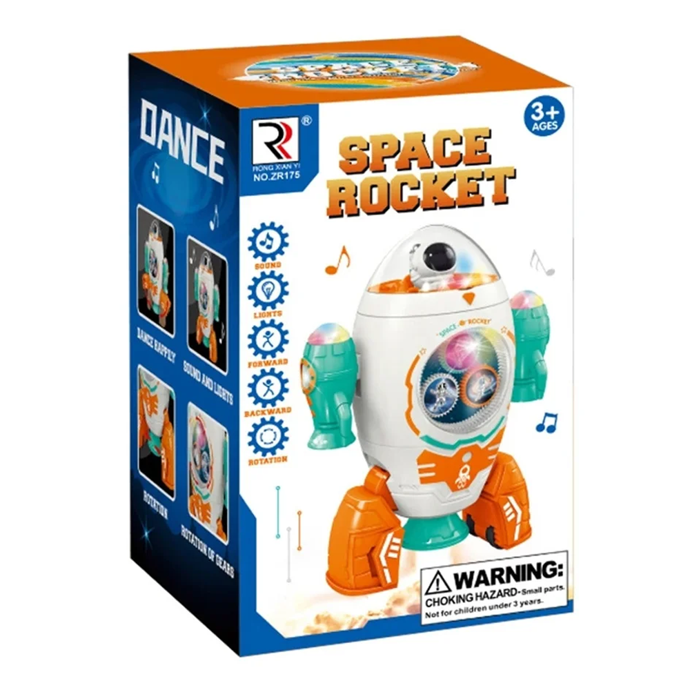 Rotating Space Rocket Educational Toys for kids, Musical Toys, Chase Value, Chase Value