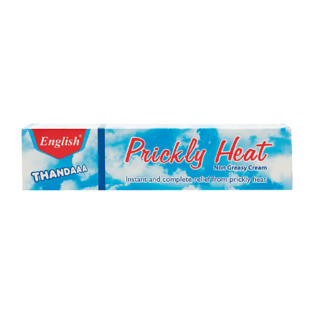 English Prickly Heat Cream Large 75g, Creams & Lotions, English, Chase Value