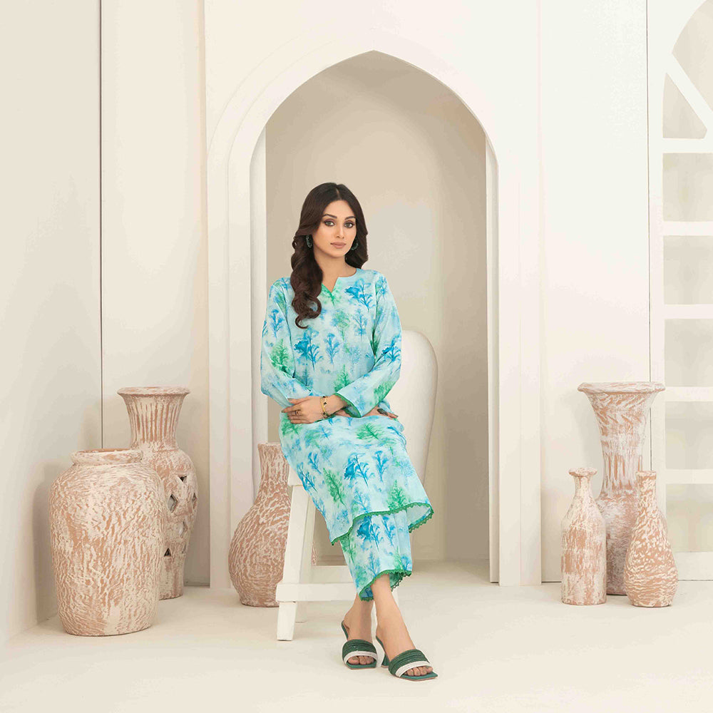 Lea By Tawakkal Swiss Printed Lawn Unstitched 2Pcs Suit - 1327, Women, 2Pcs Shalwar Suit, Tawakkal Fabrics, Chase Value