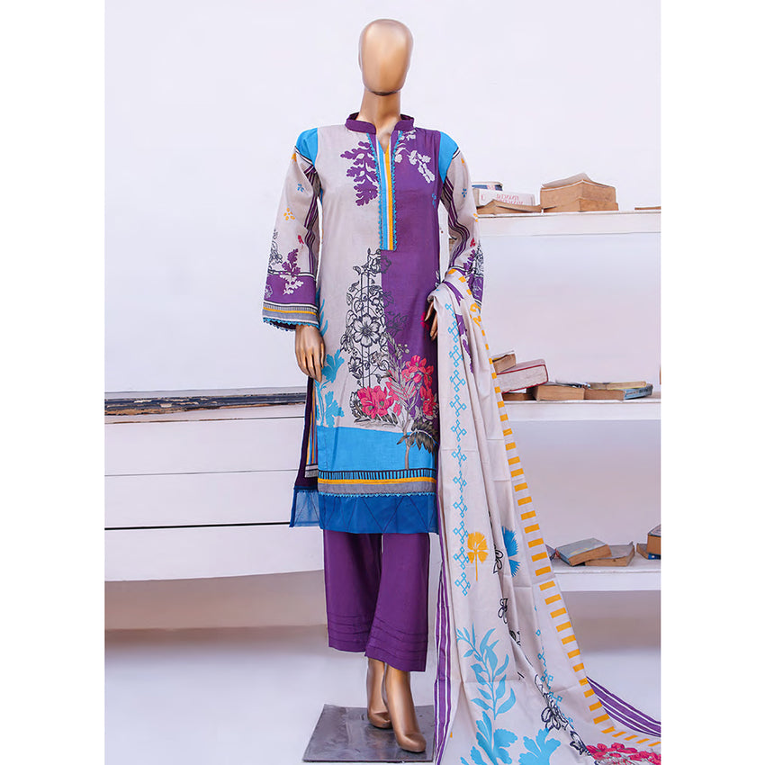 Mirha Digital Lawn Printed 3Pcs Unstitched Suit Cord's With Dupatta