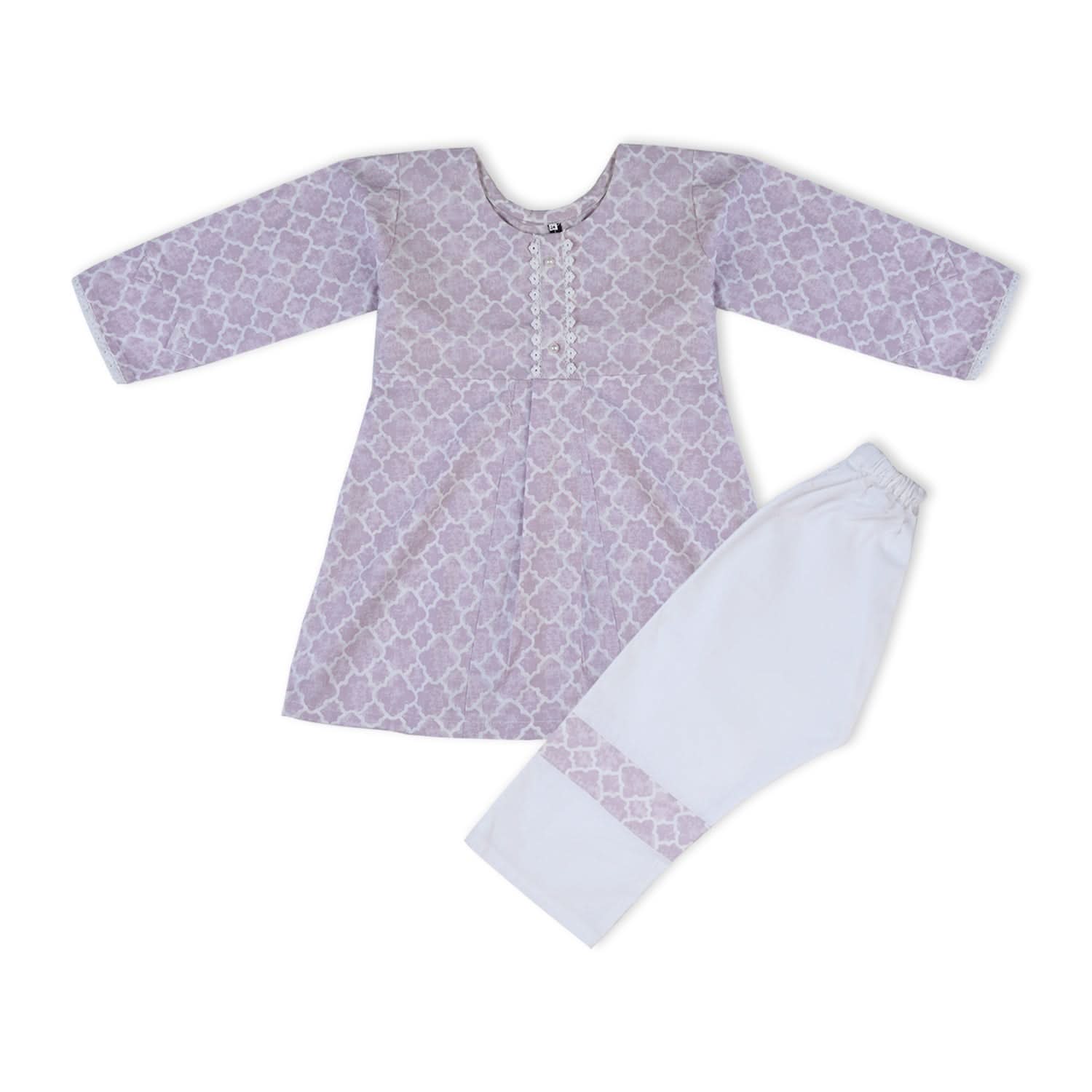 Girls Cotton 2Pcs Shalwar Suit - Light Purple, Girls Shalwar Kameez, Chase Value, Chase Value
