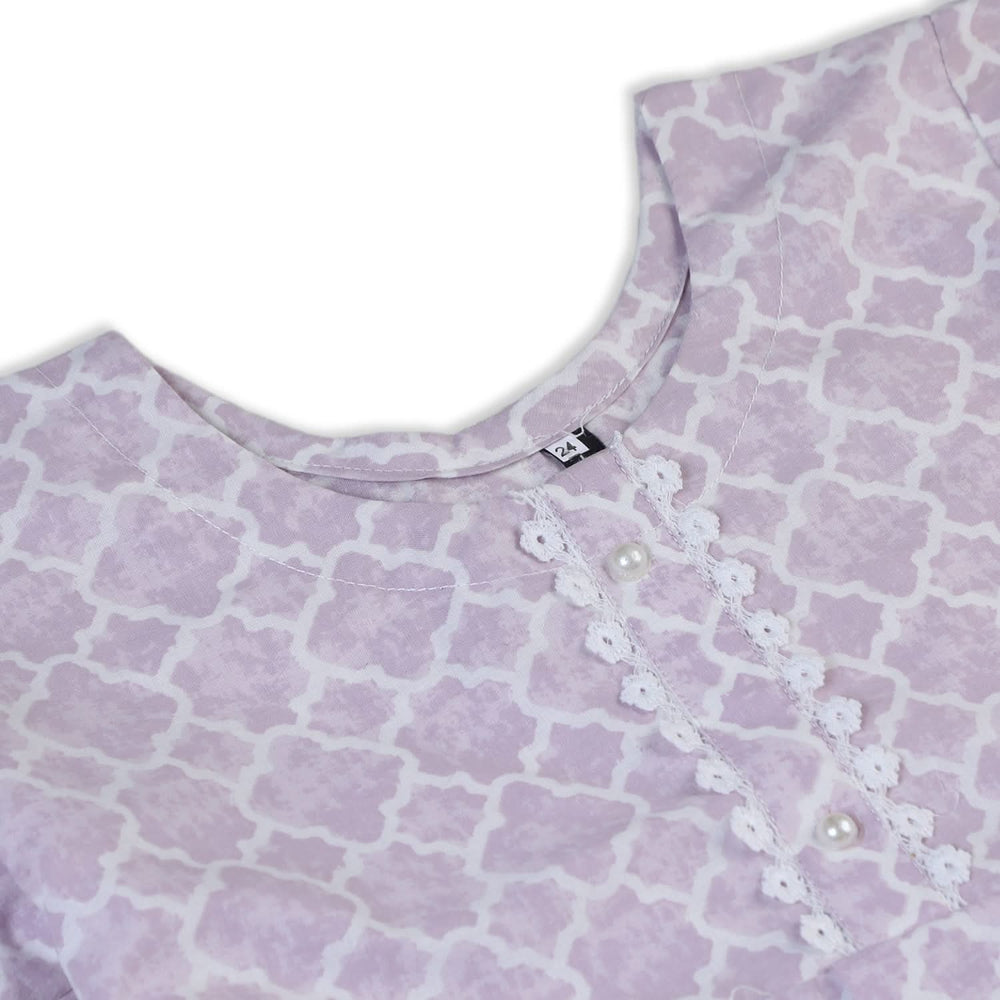 Girls Cotton 2Pcs Shalwar Suit - Light Purple, Girls Shalwar Kameez, Chase Value, Chase Value