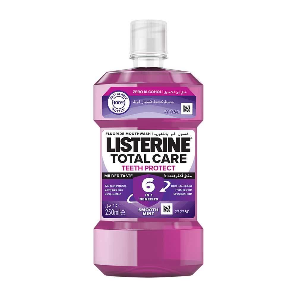 Listerine Total Care Zero Smooth Mint Mouthwash, 250ml, Oral Care, Listerine, Chase Value