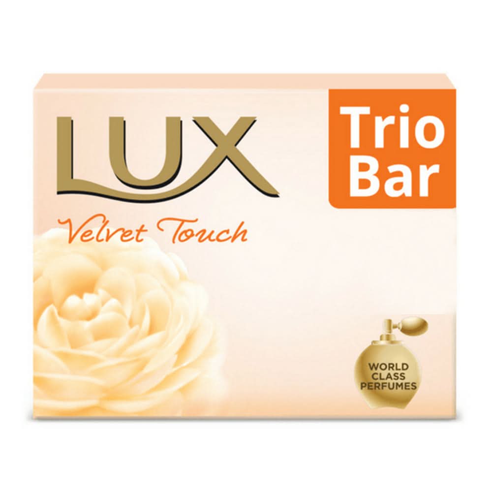 Lux Velvet Touch Soap, 115g - Trio Bar, Soaps, Lux, Chase Value