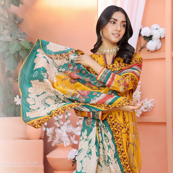 Bin Hameed Mallika Lawn Printed Embroidered Unstitched 3Pcs Suit - TS-61, Women, 3Pcs Shalwar Suit, Rana Arts, Chase Value