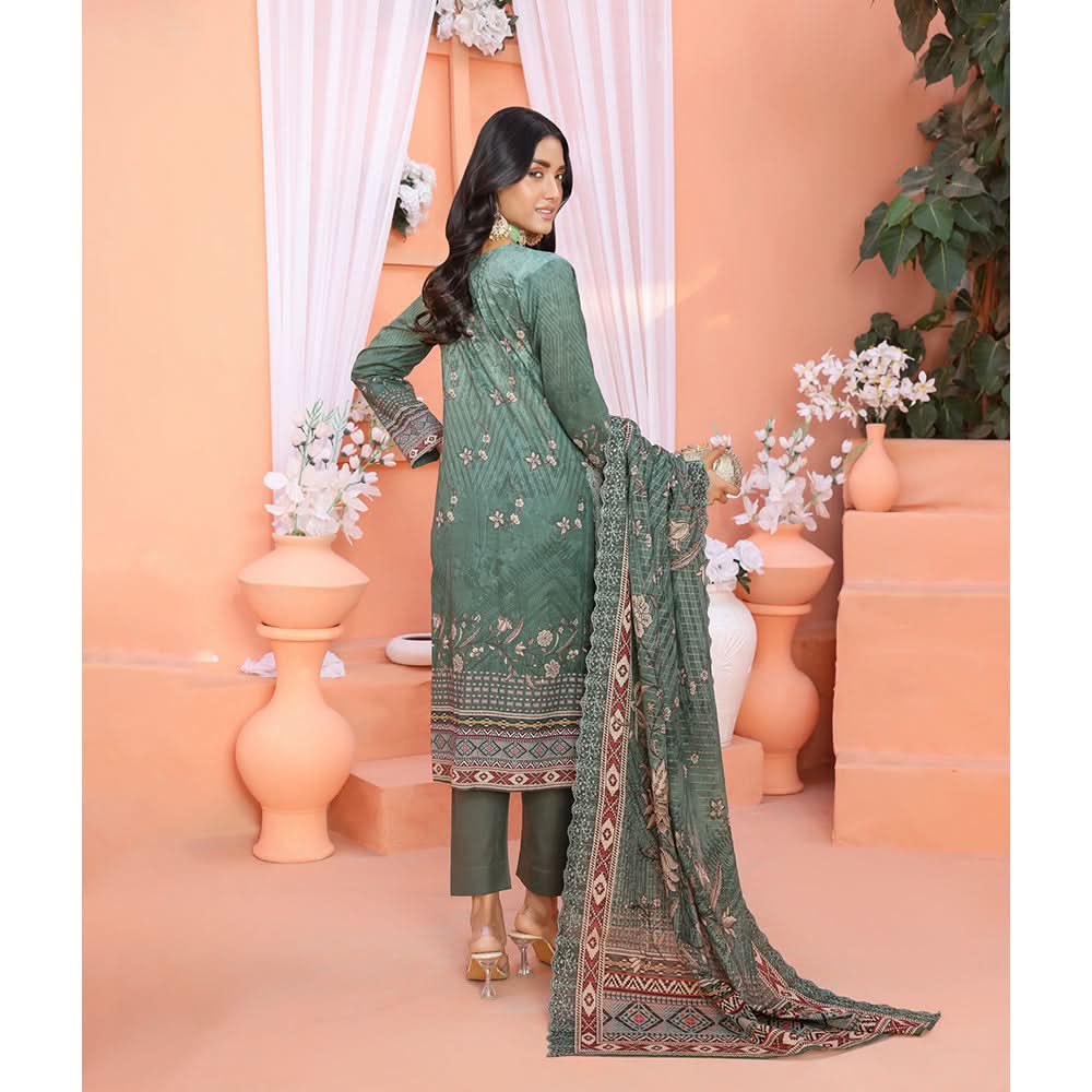 Bin Hameed Mallika Lawn Printed Embroidered Unstitched 3Pcs Suit - TS-64, Women, 3Pcs Shalwar Suit, Rana Arts, Chase Value