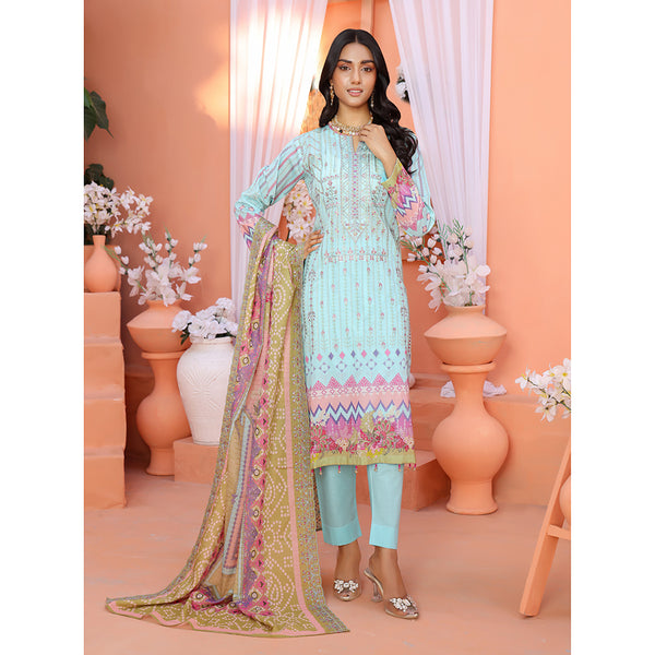 Bin Hameed Mallika Lawn Printed Embroidered Unstitched 3Pcs Suit - TS-56, Women, 3Pcs Shalwar Suit, Rana Arts, Chase Value
