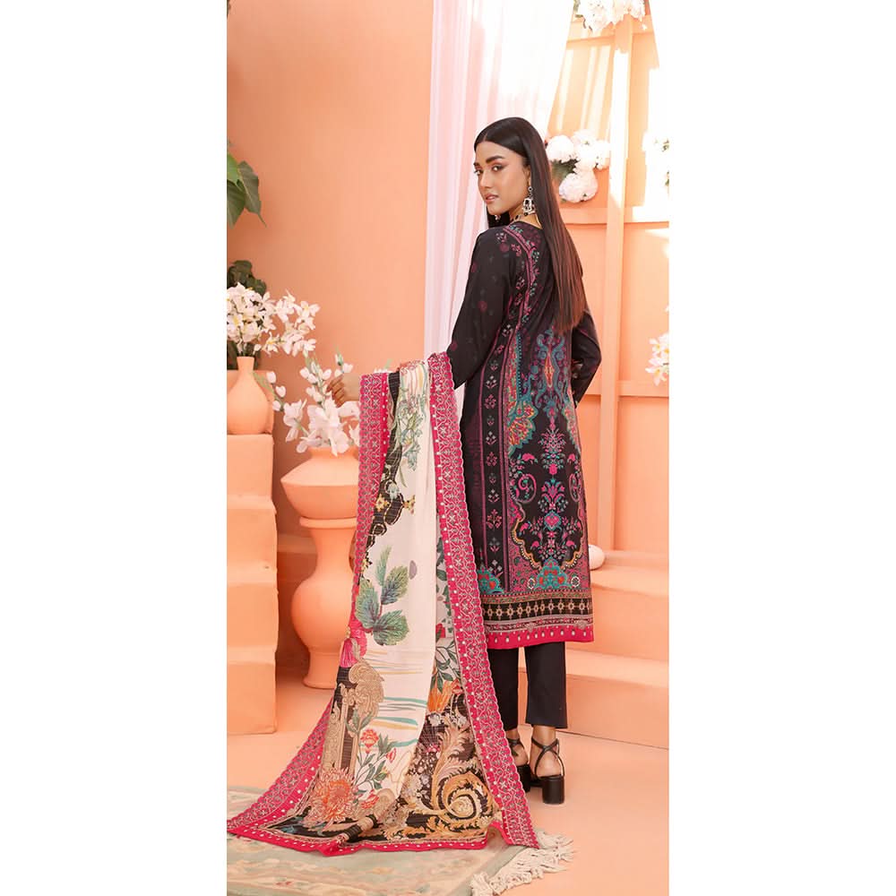 Bin Hameed Mallika Lawn Printed Embroidered Unstitched 3Pcs Suit - TS-57, Women, 3Pcs Shalwar Suit, Rana Arts, Chase Value