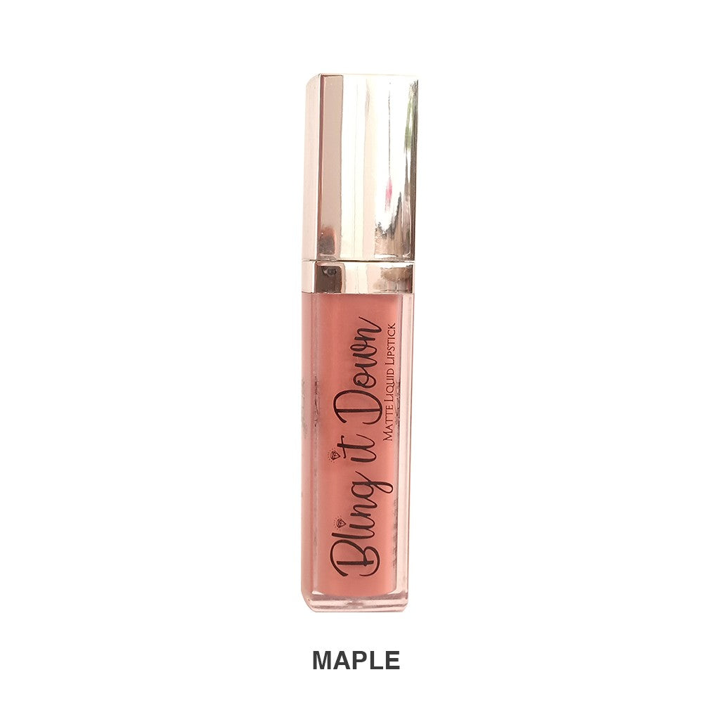 Bling It Down Matte Lipstick - Maple, Lipstick, Nadia Hussain, Chase Value