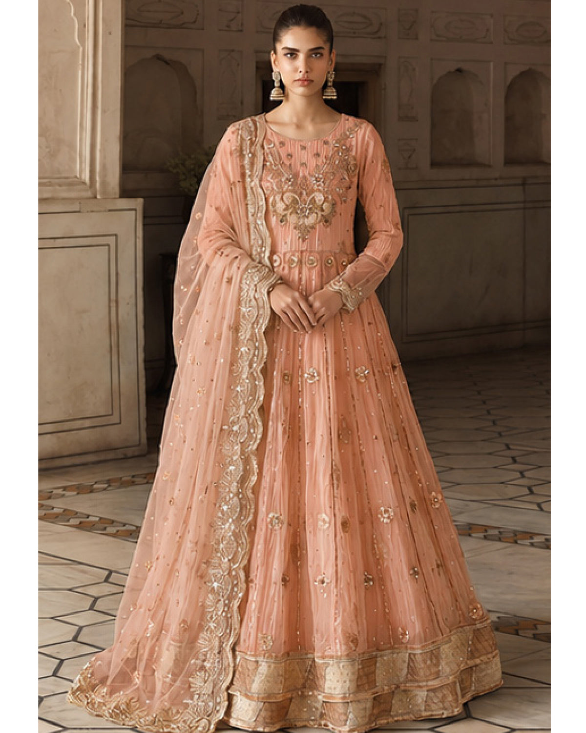 Dr Haris Cancan Luxury Semi-Stitched Maxi - 2