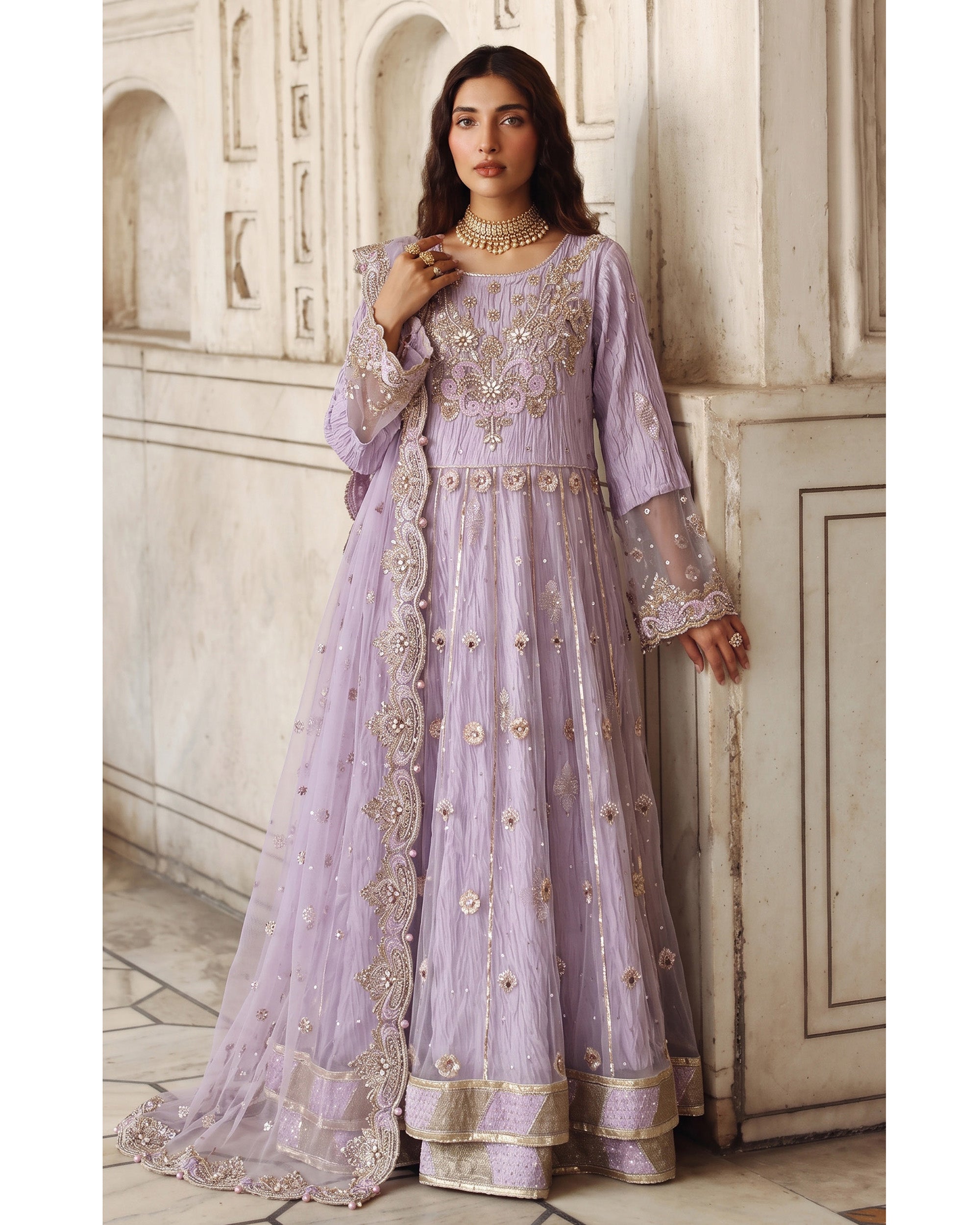 Dr Haris Cancan Luxury Semi-Stitched Maxi - 4