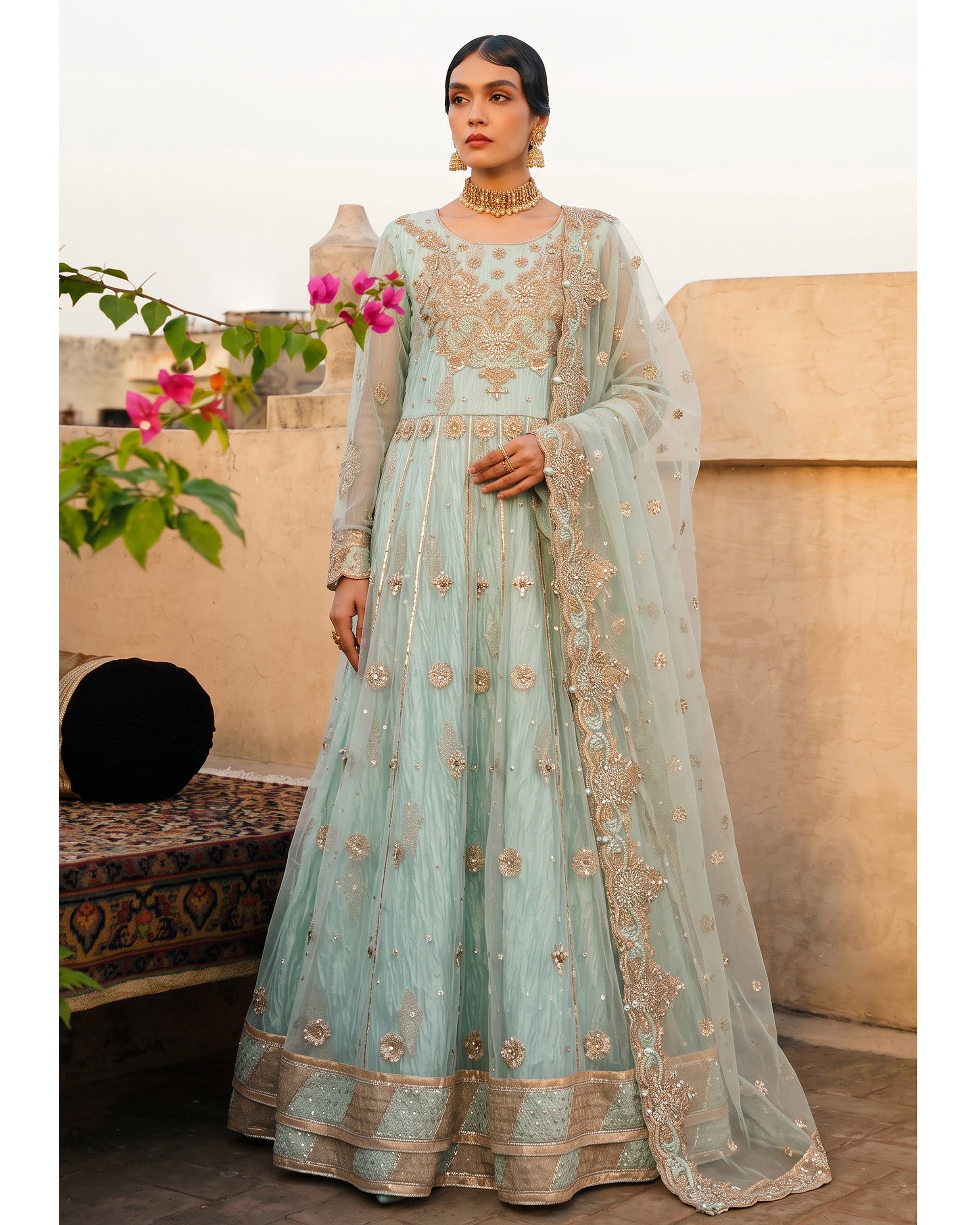 Dr Haris Cancan Luxury Semi-Stitched Maxi - 3