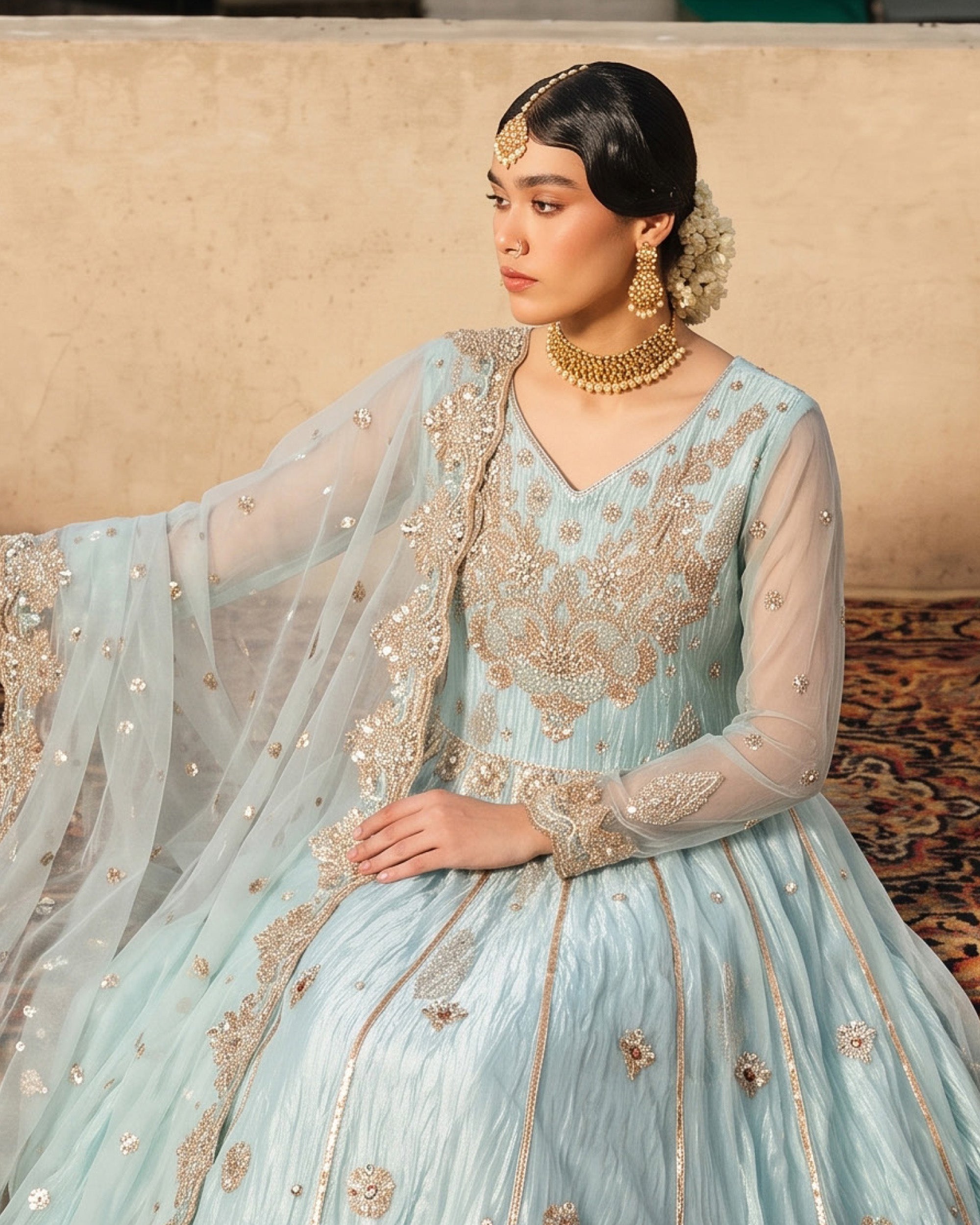 Dr Haris Cancan Luxury Semi-Stitched Maxi - 3