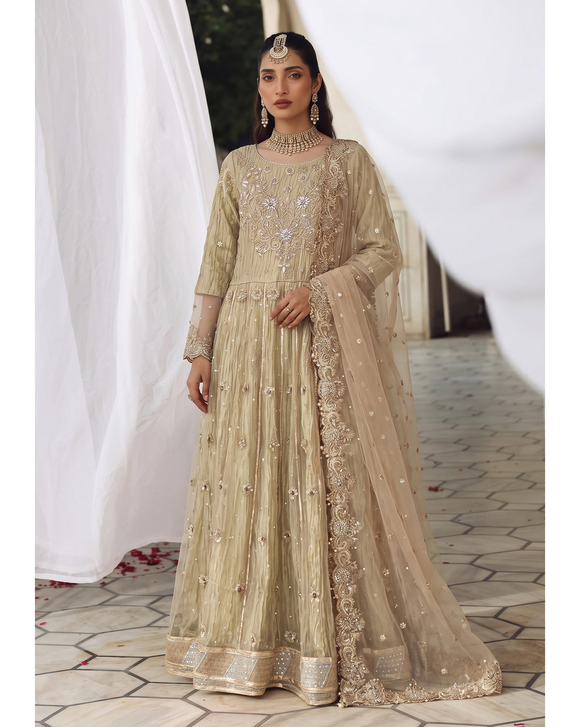 Dr Haris Cancan Luxury Semi-Stitched Maxi - 5