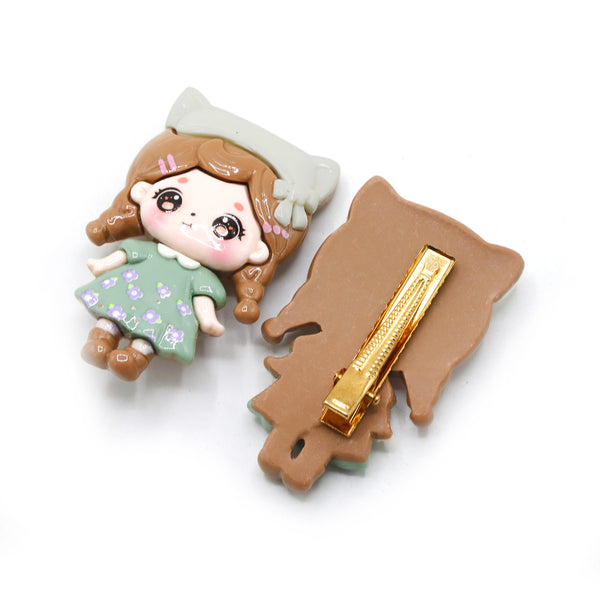 Hair Pins Pack of 2 - Brown