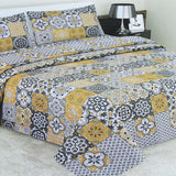 Double Bedsheet 3Pcs - Multi Color, Double Size Bed Sheet, Chase Value, Chase Value