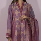 Saya Jacquard Printed Embroidered Unstitched 3Pcs Suit - E34, Women, 3Pcs Shalwar Suit, Saya, Chase Value