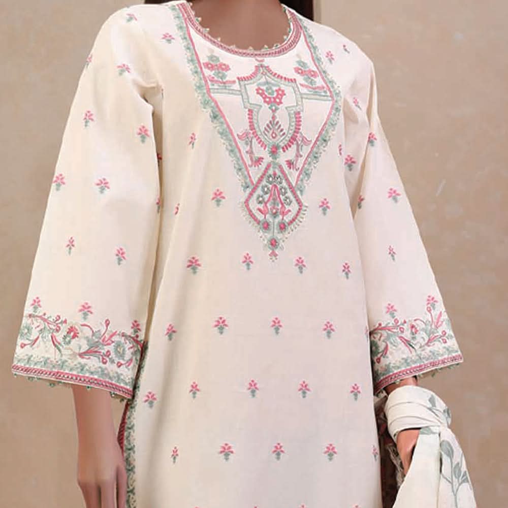 Saya Jacquard Printed Embroidered Unstitched 3Pcs Suit - E33, Women, 3Pcs Shalwar Suit, Saya, Chase Value