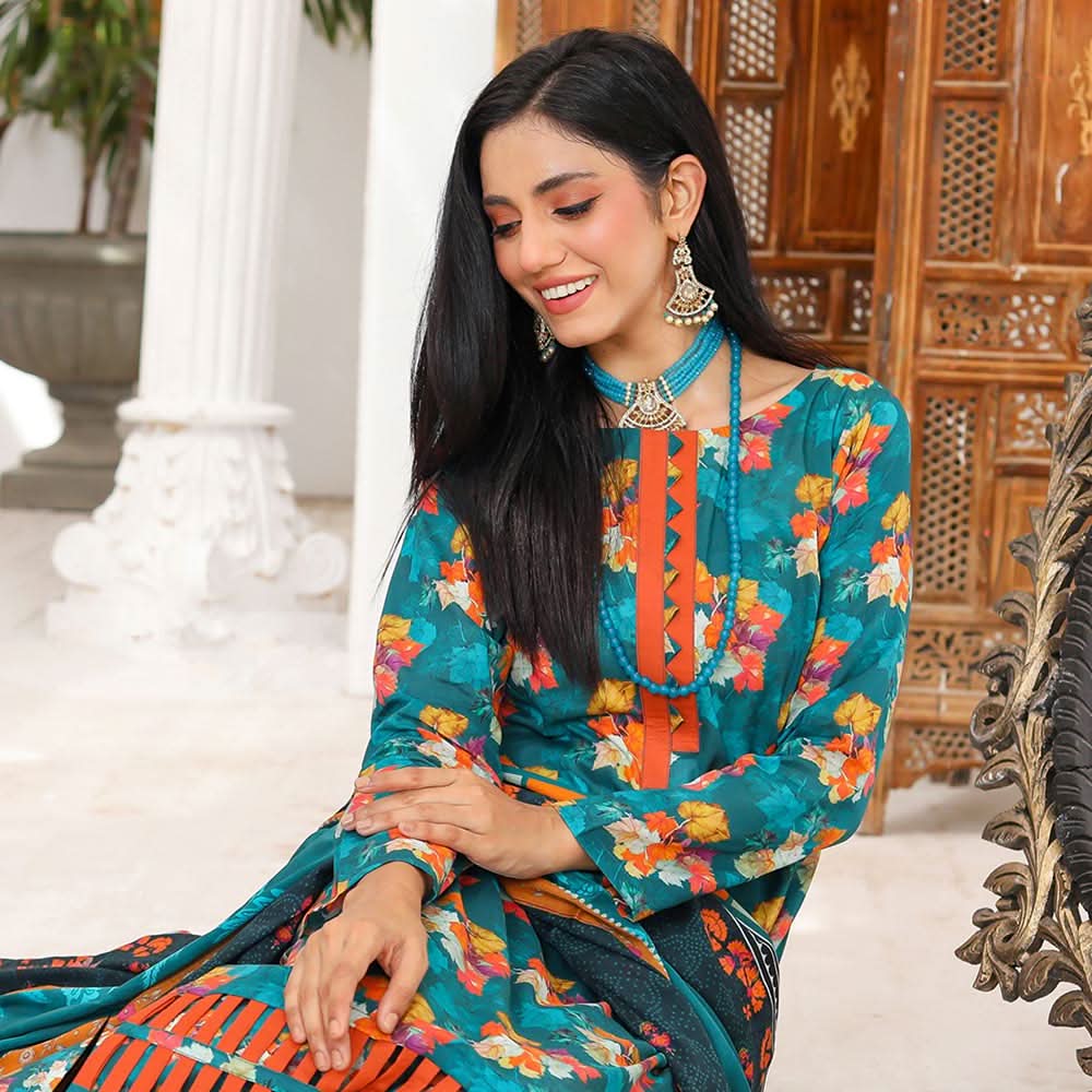Bin Hameed Maarisayaal Unstitched 3Pcs Suit - 4, Women, 3Pcs Shalwar Suit, Rana Arts, Chase Value