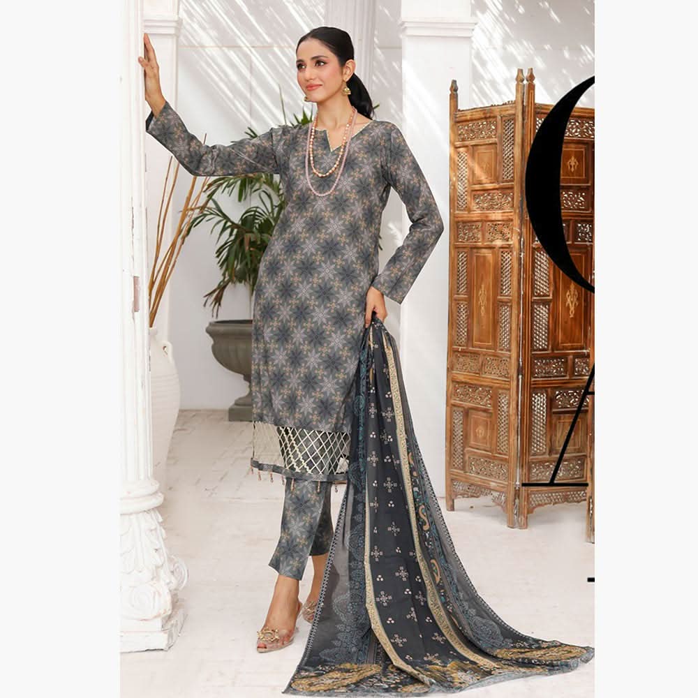 Bin Hameed Maarisayaal Unstitched 3Pcs Suit - 9, Women, 3Pcs Shalwar Suit, Rana Arts, Chase Value