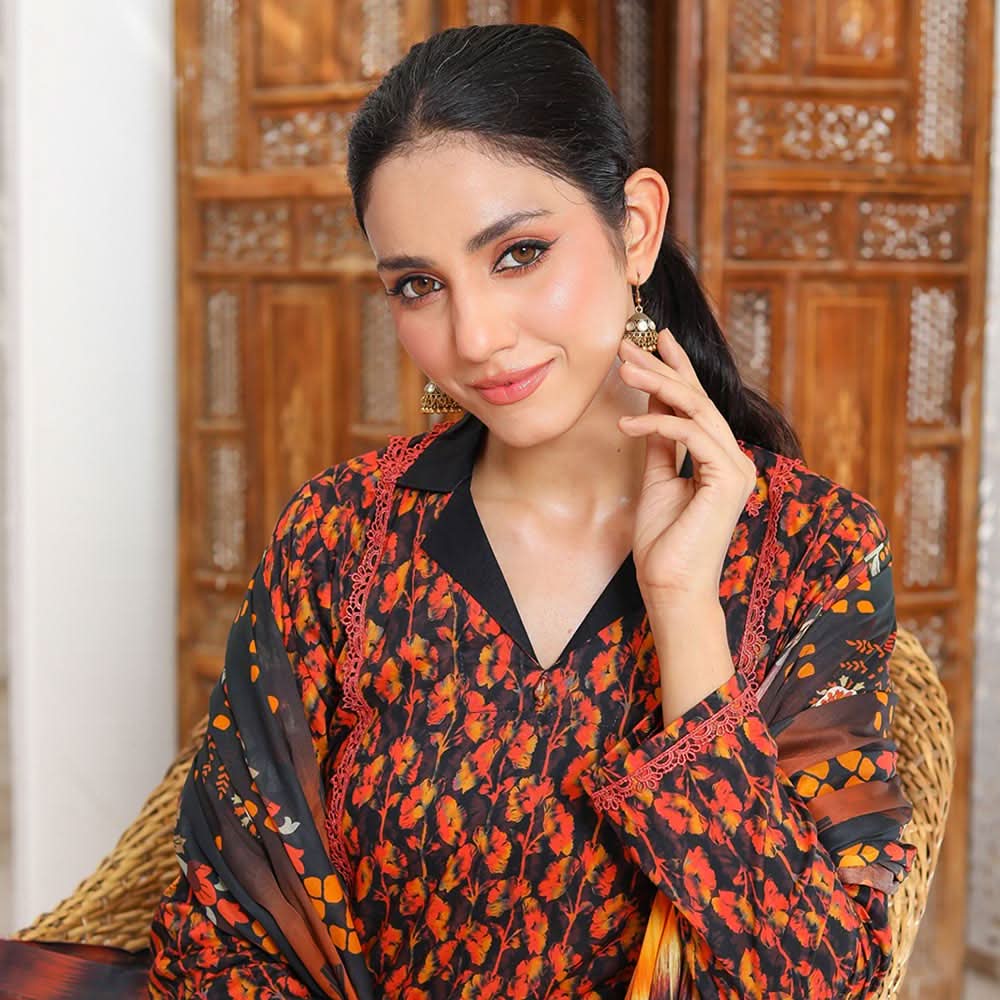 Bin Hameed Maarisayaal Unstitched 3Pcs Suit - 10, Women, 3Pcs Shalwar Suit, Rana Arts, Chase Value
