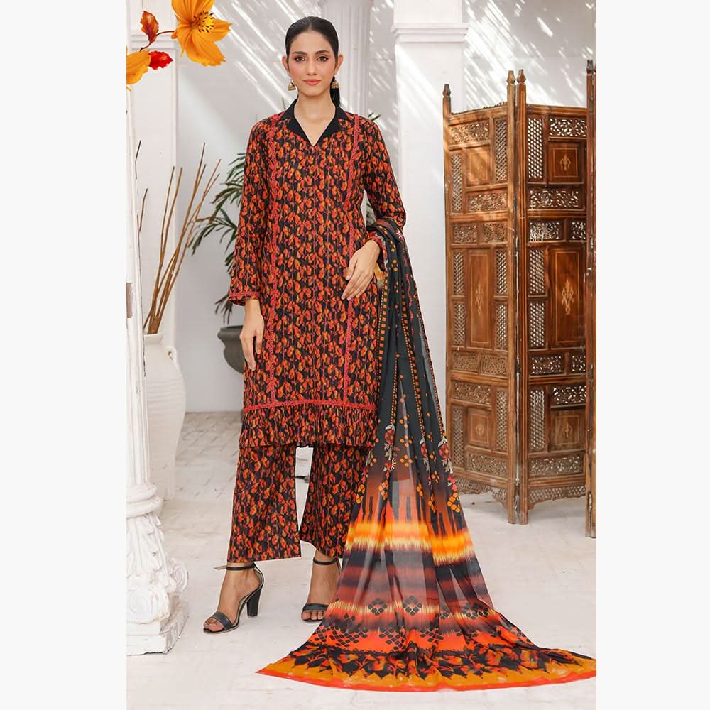 Bin Hameed Maarisayaal Unstitched 3Pcs Suit - 10, Women, 3Pcs Shalwar Suit, Rana Arts, Chase Value