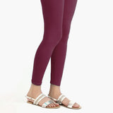 Women's  Plain Tights - Maroon, Women Pants & Tights, Chase Value, Chase Value