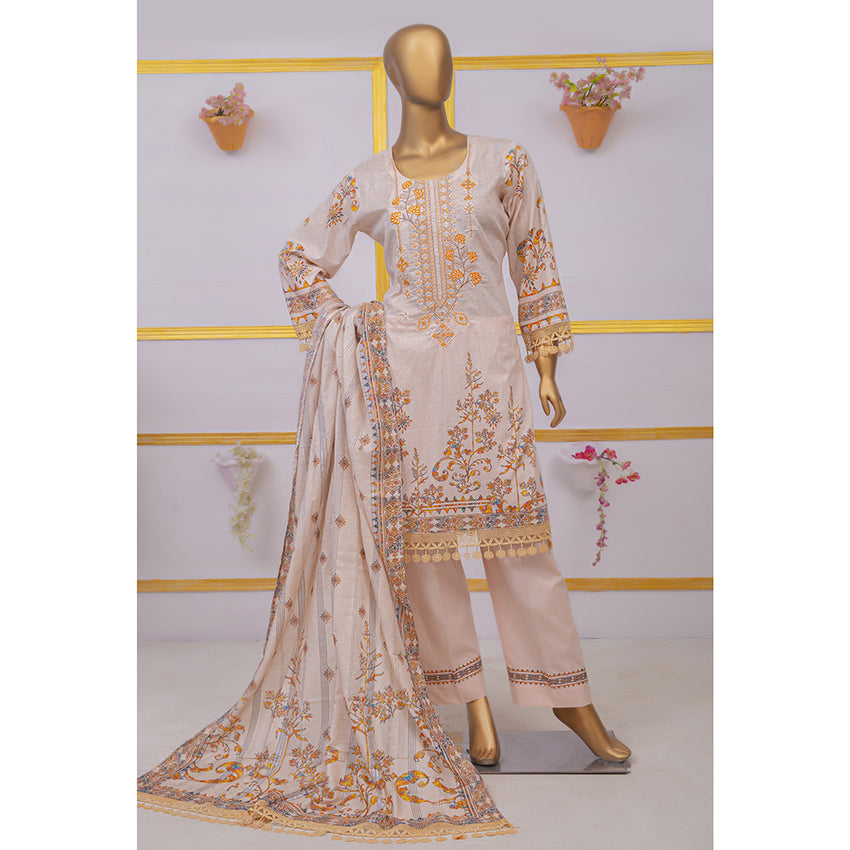 Imwaj Maria Lawn Printed Embroirded With Diamond Dupatta 3Pcs Suit - 5, Women, 3Pcs Shalwar Suit, Imwaj Maria, Chase Value