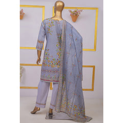 Imwaj Maria Lawn Printed Embroirded With Diamond Dupatta 3Pcs Suit - 1, Women, 3Pcs Shalwar Suit, Imwaj Maria, Chase Value